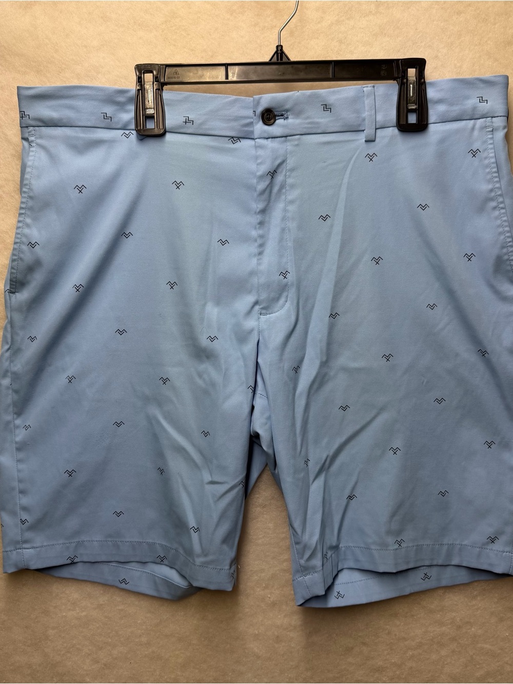 Walter Hagen Shorts Mens 40 Chino Pockets Golf Lightweight Performance Blue